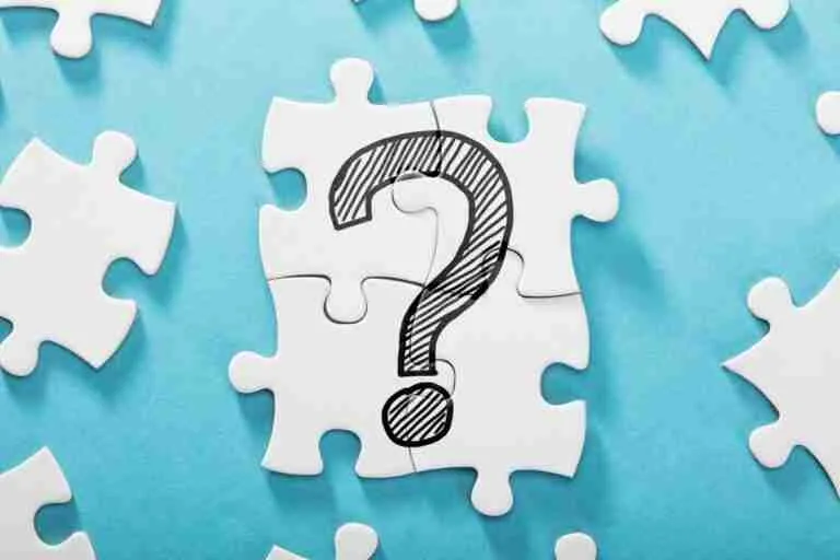 A question mark drawn on a central puzzle piece with surrounding incomplete puzzle on a blue background, symbolizing a mystery or a problem to be solved. Questions On New Bank Accounts With Bad Credit